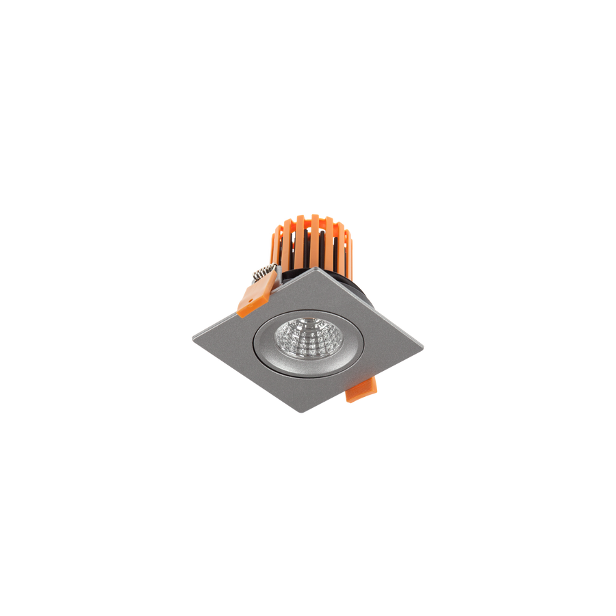 Smart Tilt Classic Square Downlight Kit Silver 3000K