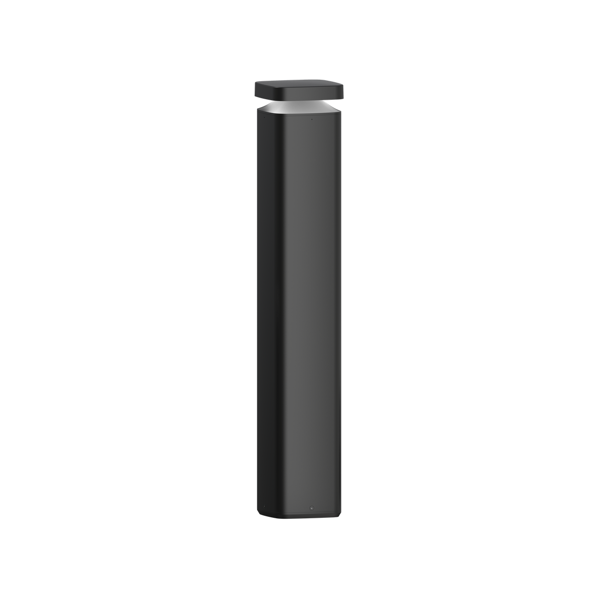 Monolith Exterior Bollard 1000mm - 180° Black 3000K 240V