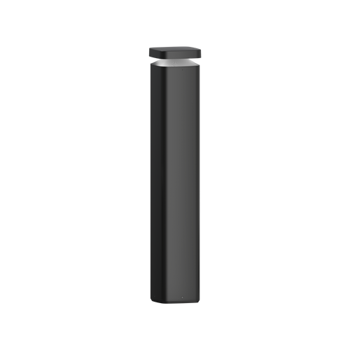 Monolith Exterior Bollard 1000mm - 180° Black 3000K 240V
