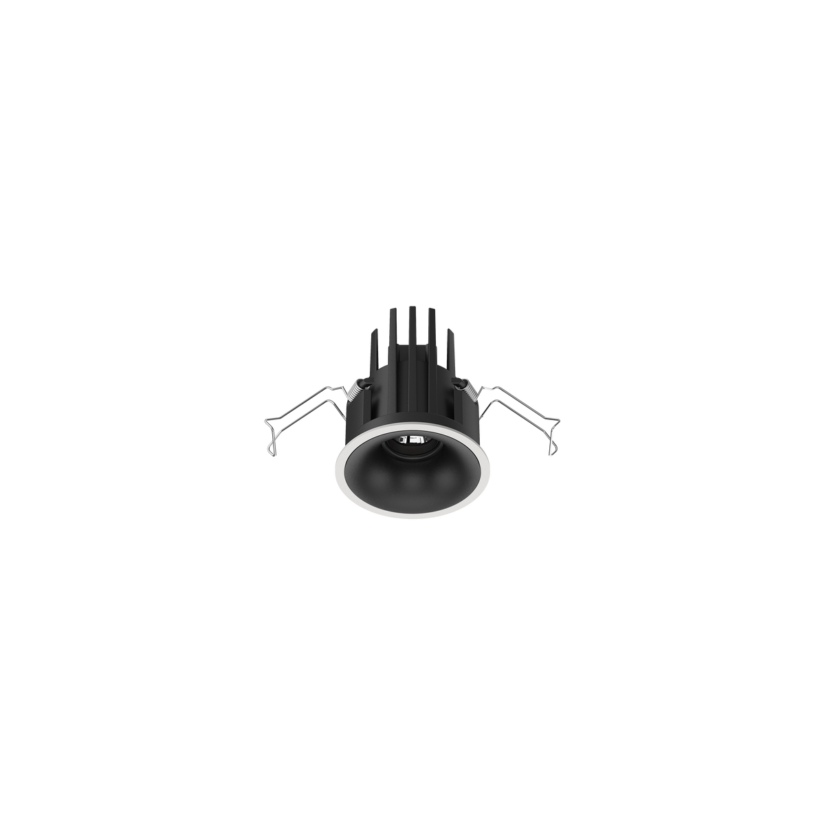 Cevon Small Darklight Slim Trim Downlight Kit White, Black 3000K