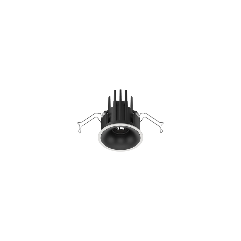 Cevon Small Darklight Slim Trim Downlight Kit White, Black 3000K