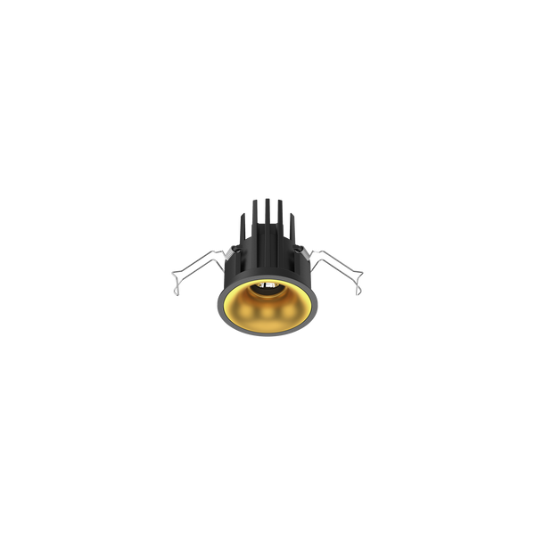 Cevon Small Darklight Slim Trim Downlight Kit Black, Gold 3000K