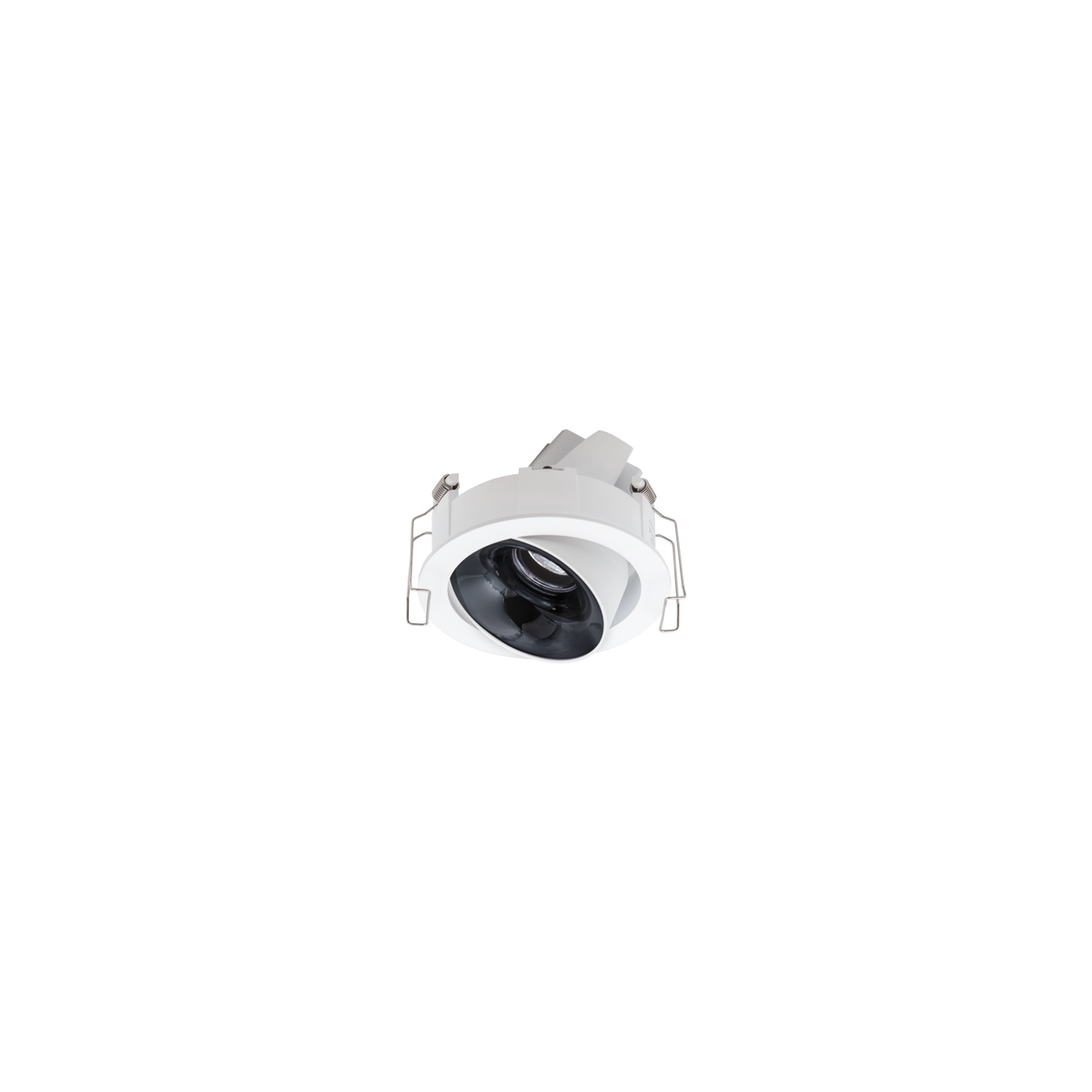 Cevon Dark Art Tilt/Rotate Small Downlight White, High Gloss Black 3K