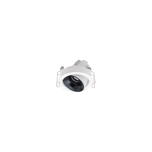 Cevon Dark Art Tilt/Rotate Small Downlight White, High Gloss Black 3K