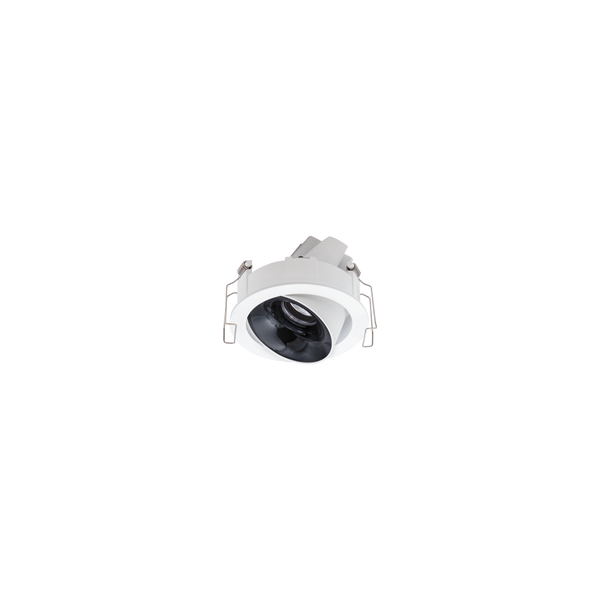 Cevon Dark Art Tilt/Rotate Small Downlight White, High Gloss Black 3K