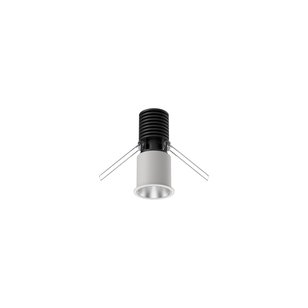 Cevon Mini Darklight Slim Trim Downlight Kit White, Silver 3000K