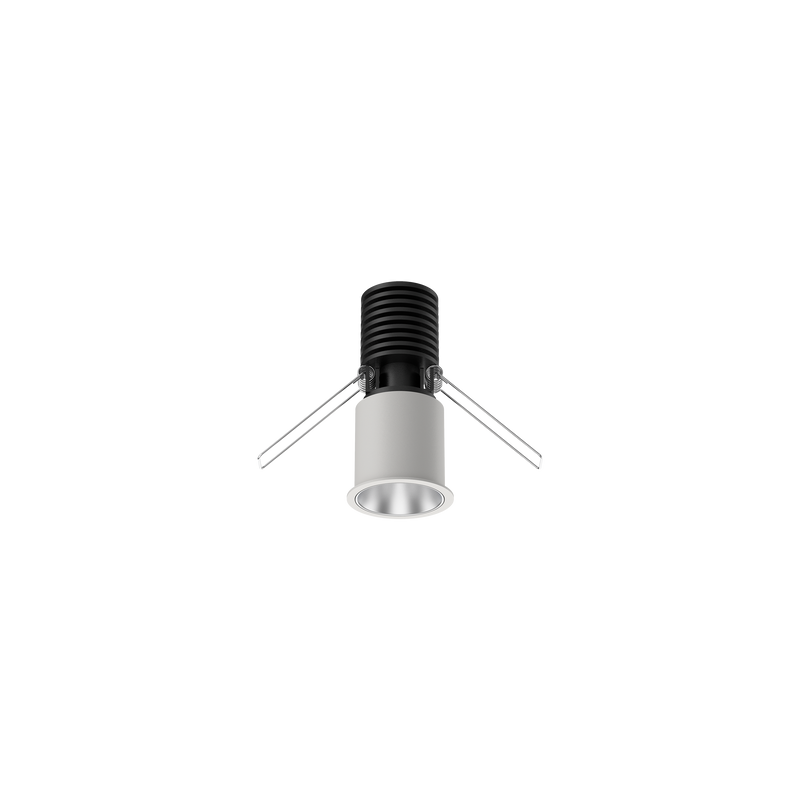 Cevon Mini Darklight Slim Trim Downlight Kit White, Silver 3000K
