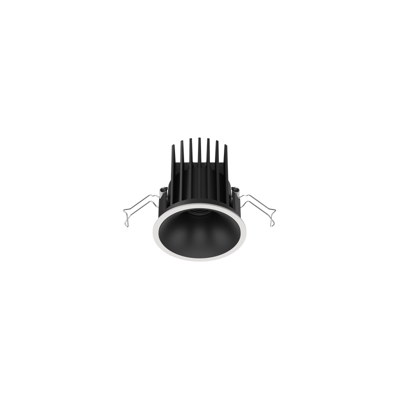 Cevon Medium Darklight Slim Trim Downlight Kit White, Black 4000K