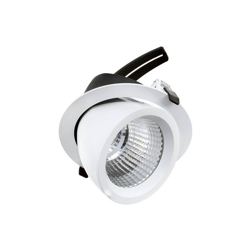 Drop Tilt/Rotate X-Large Downlight White 4000K