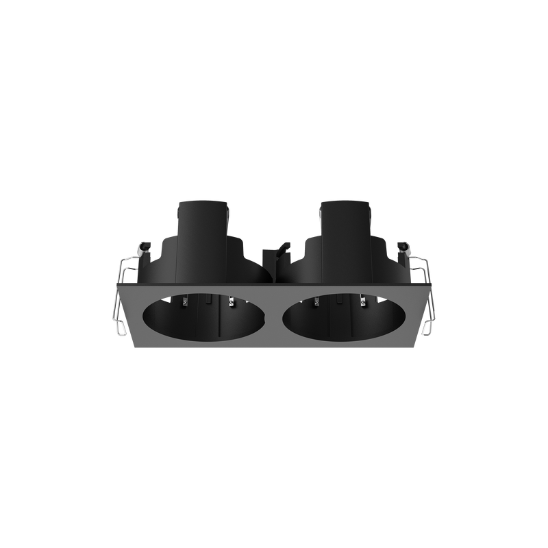 Cevon Recessed Rectangular Double Frame for M80 Black