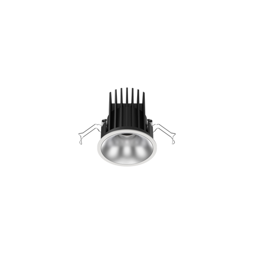 Cevon Medium Darklight Slim Trim Downlight Kit White, Silver 4000K