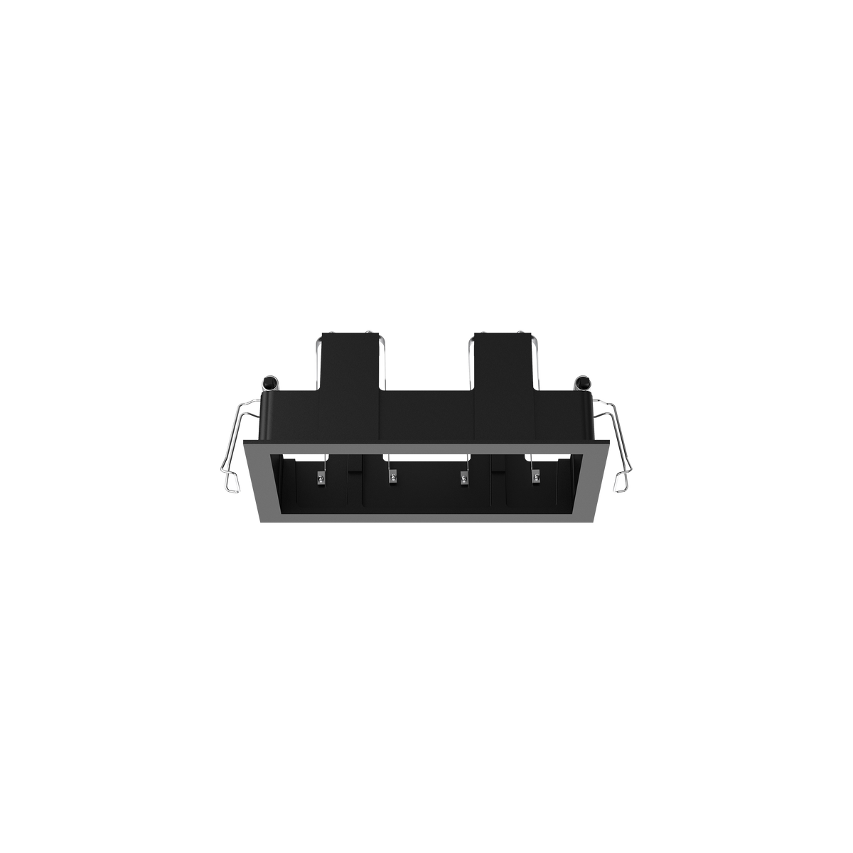 Cevon Type Recessed Rectangular Double Frame for M61 Black
