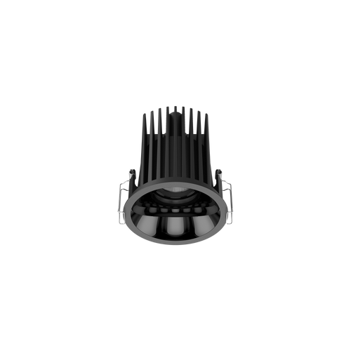 Cevon Large Darklight Slim Trim Downlight Black, High Gloss Black 4K