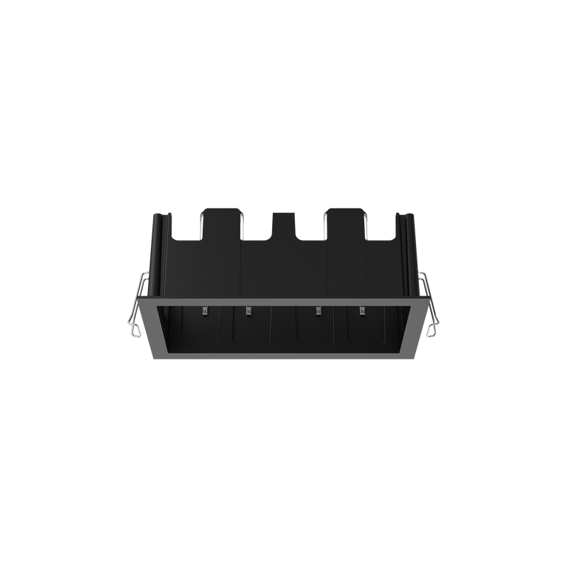 Cevon Type Recessed Rectangular Double Frame for M81 Black