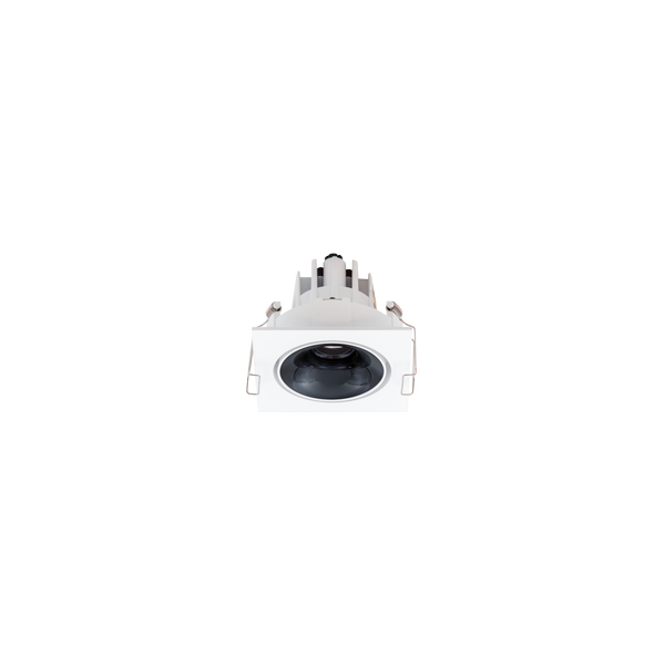 Cevon Tilt/Rotate Square Sml Downlight Kit White, High Gloss Black 3K