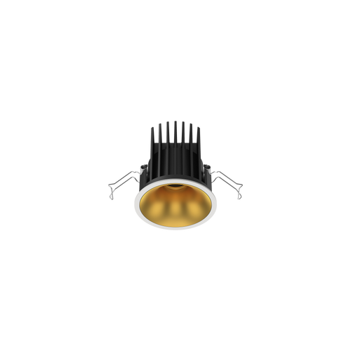 Cevon Medium Darklight Slim Trim Downlight Kit White, Gold 3000K