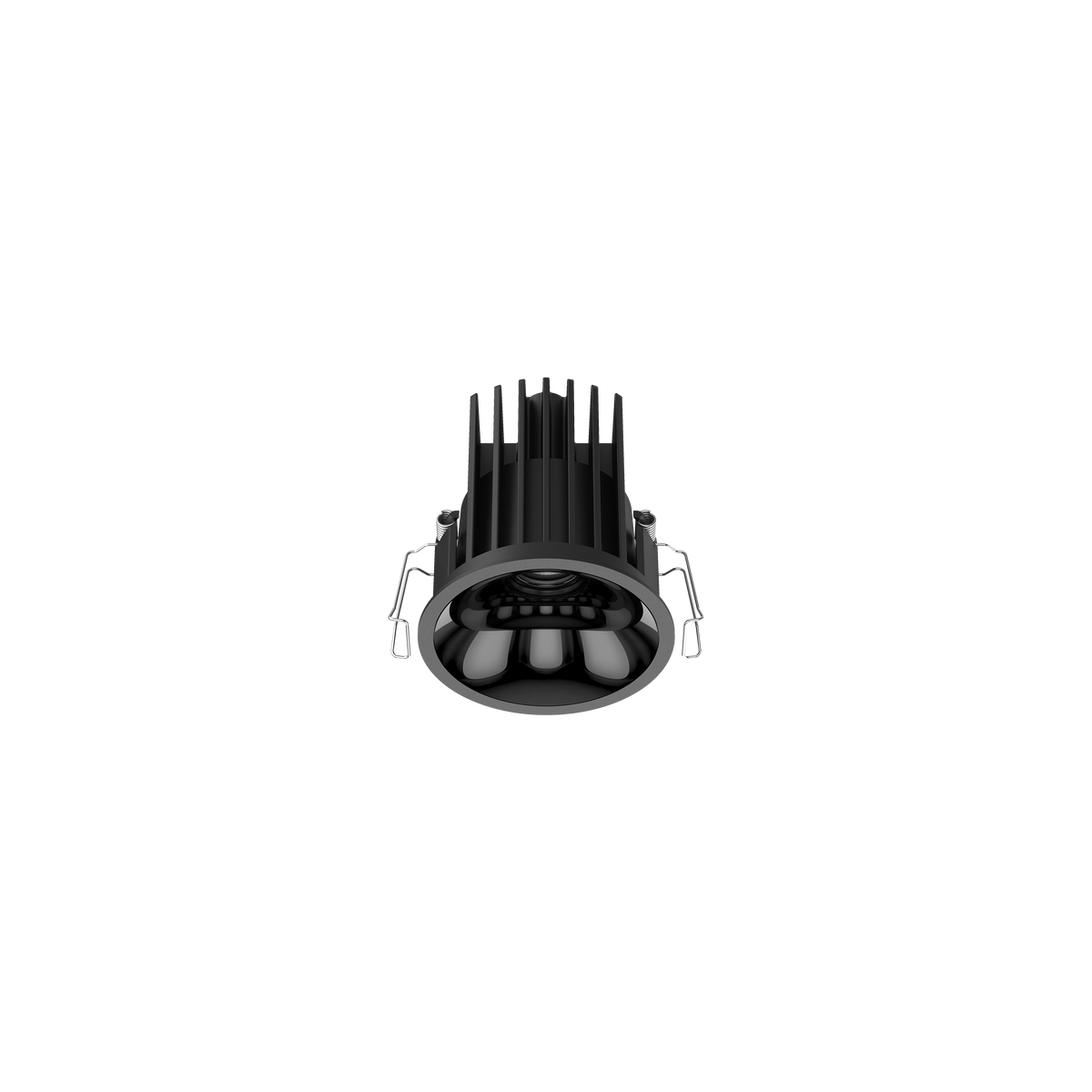 Cevon Medium Darklight Slim Trim Downlight Black, High Gloss Black 3K