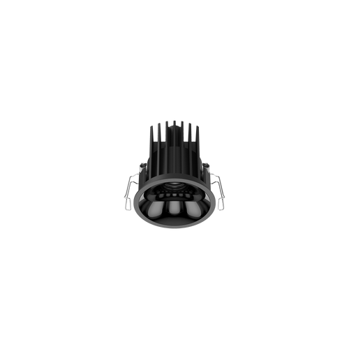 Cevon Medium Darklight Slim Trim Downlight Black, High Gloss Black 3K
