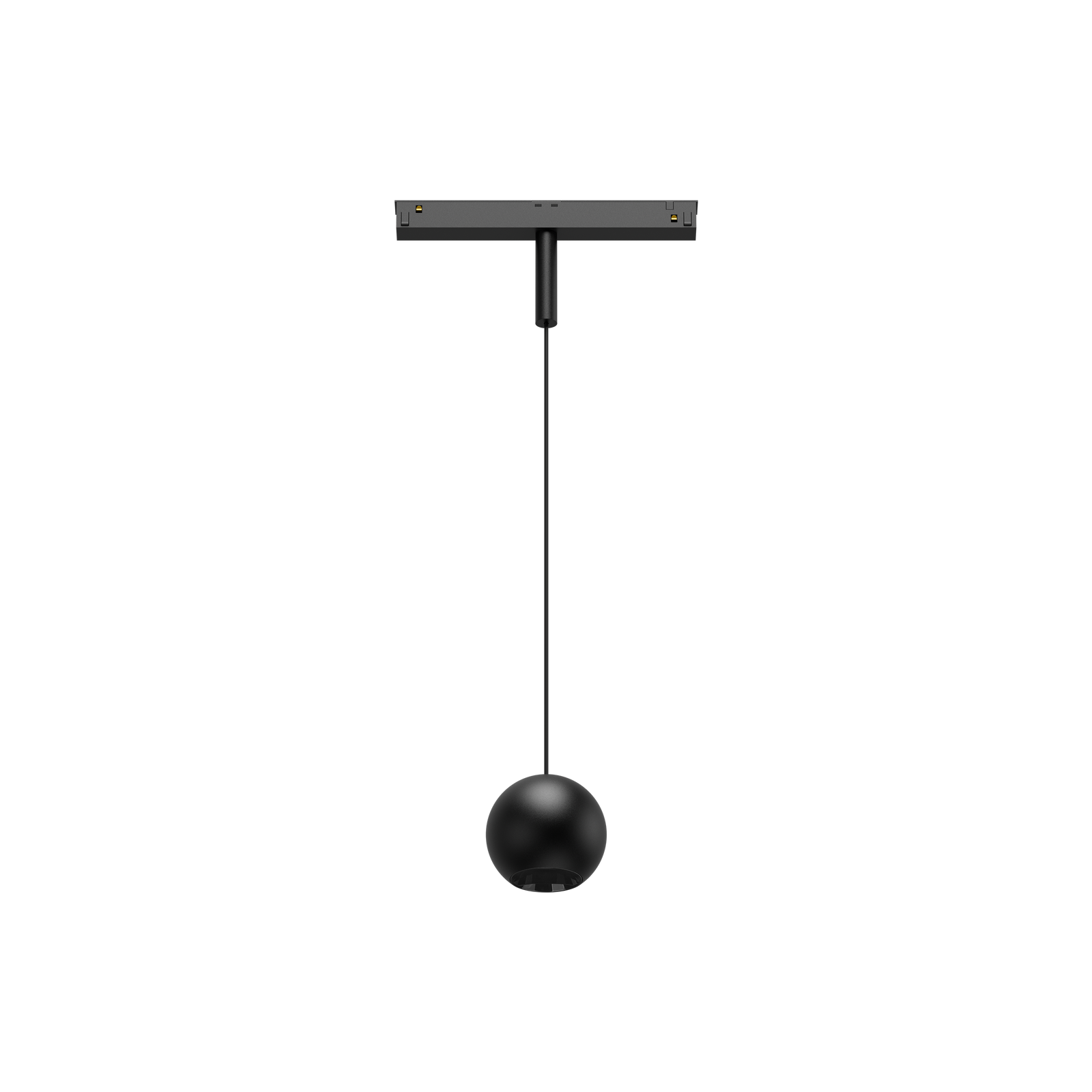 Cevon T8 48V Track Pendant Sphere Black, High Gloss Black