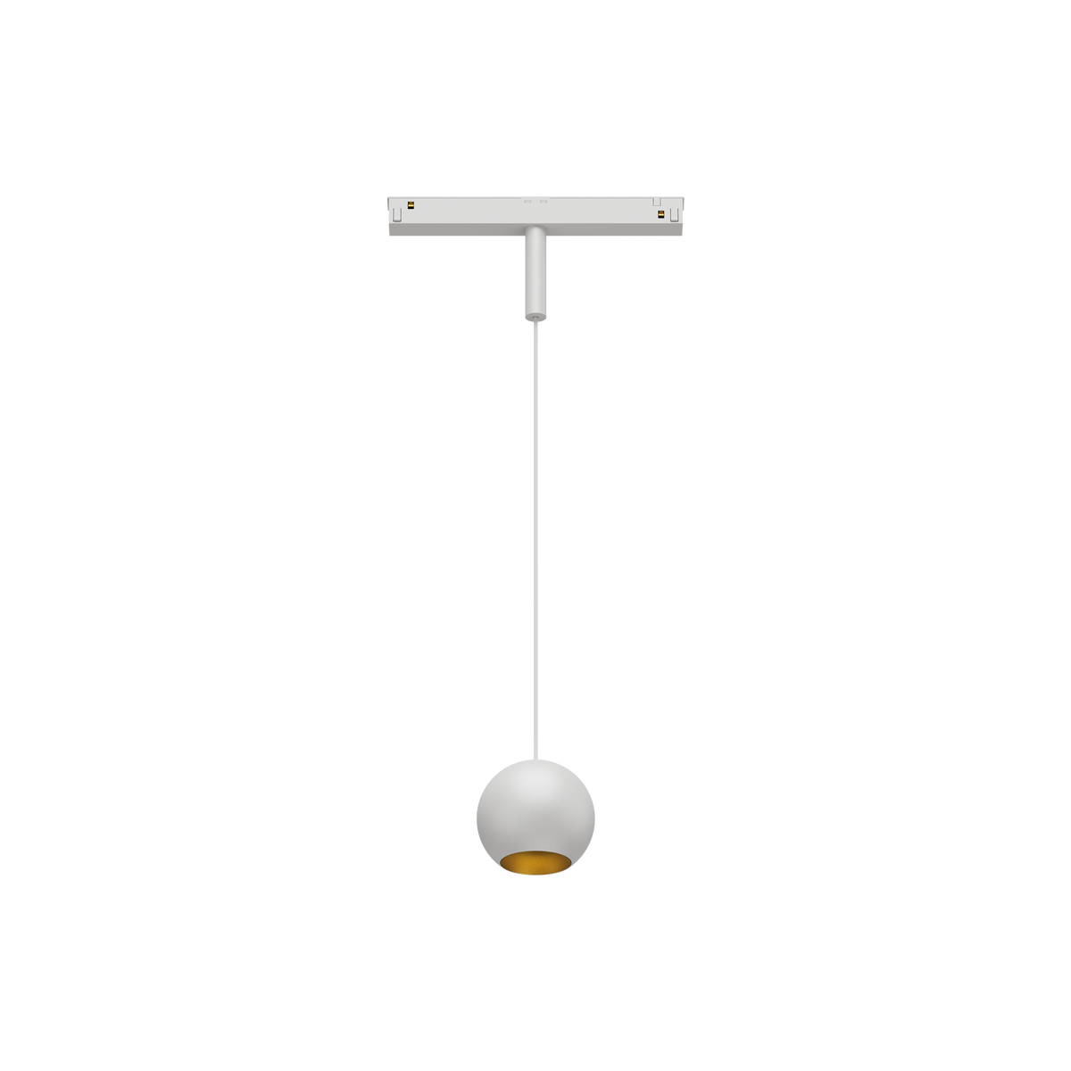 Cevon T8 48V Track Pendant Sphere White, Gold