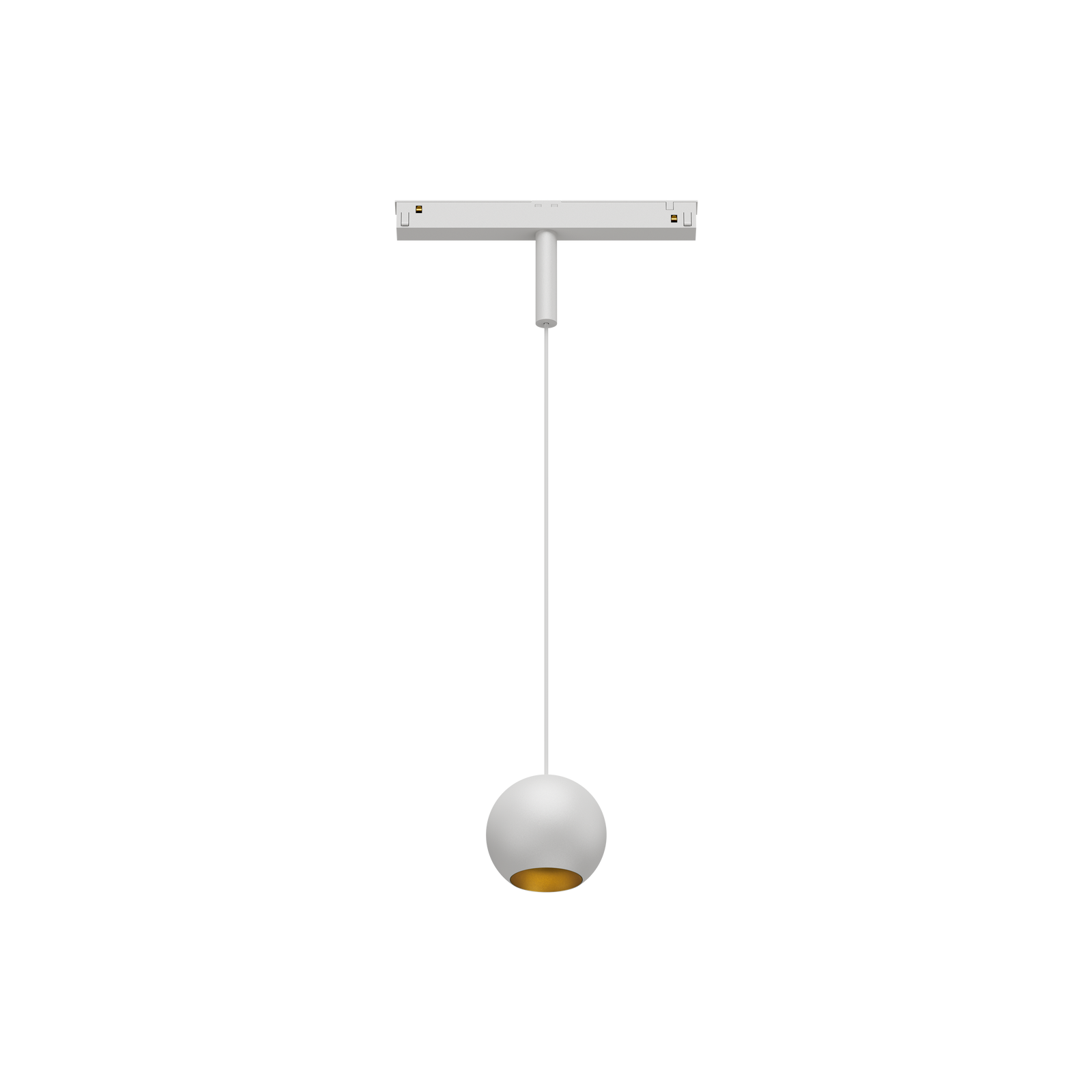 Cevon T8 48V Track Pendant Sphere White, Gold
