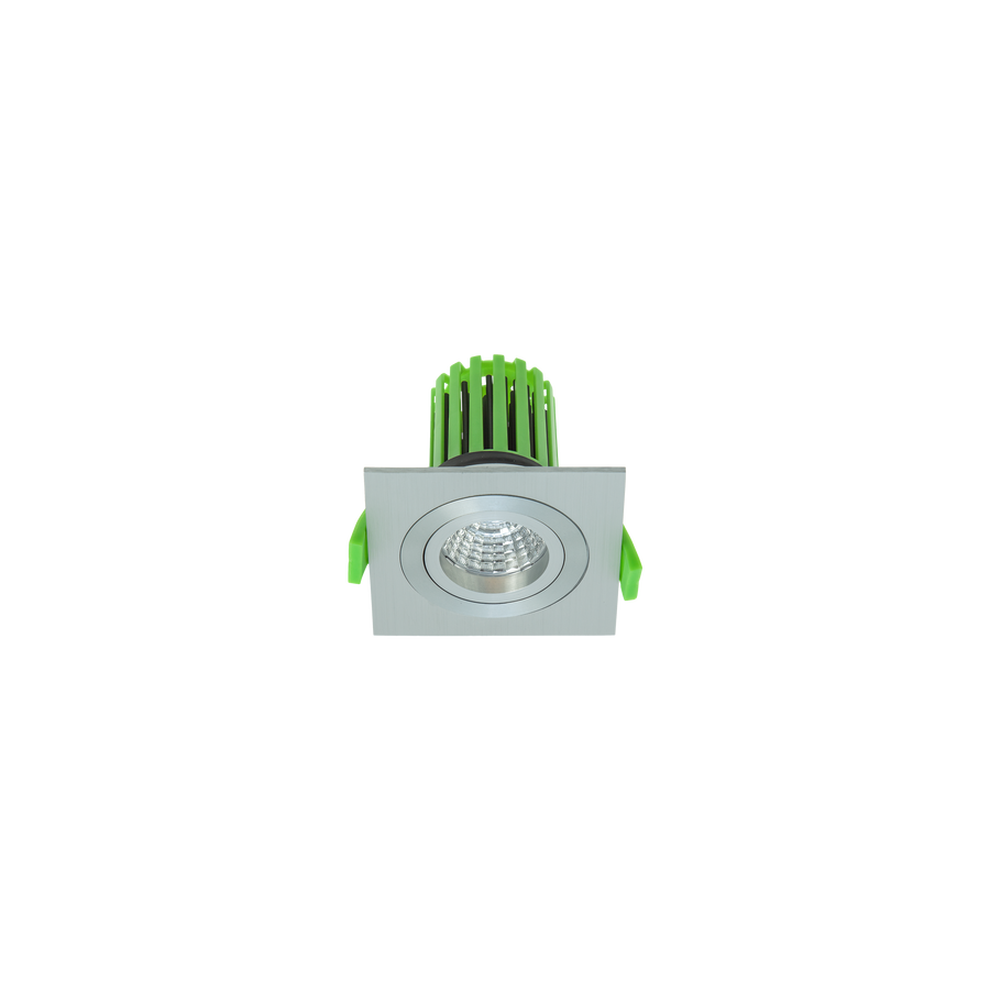 Tilt / Rotate Downlight Kit Brushed Aluminium 3000K