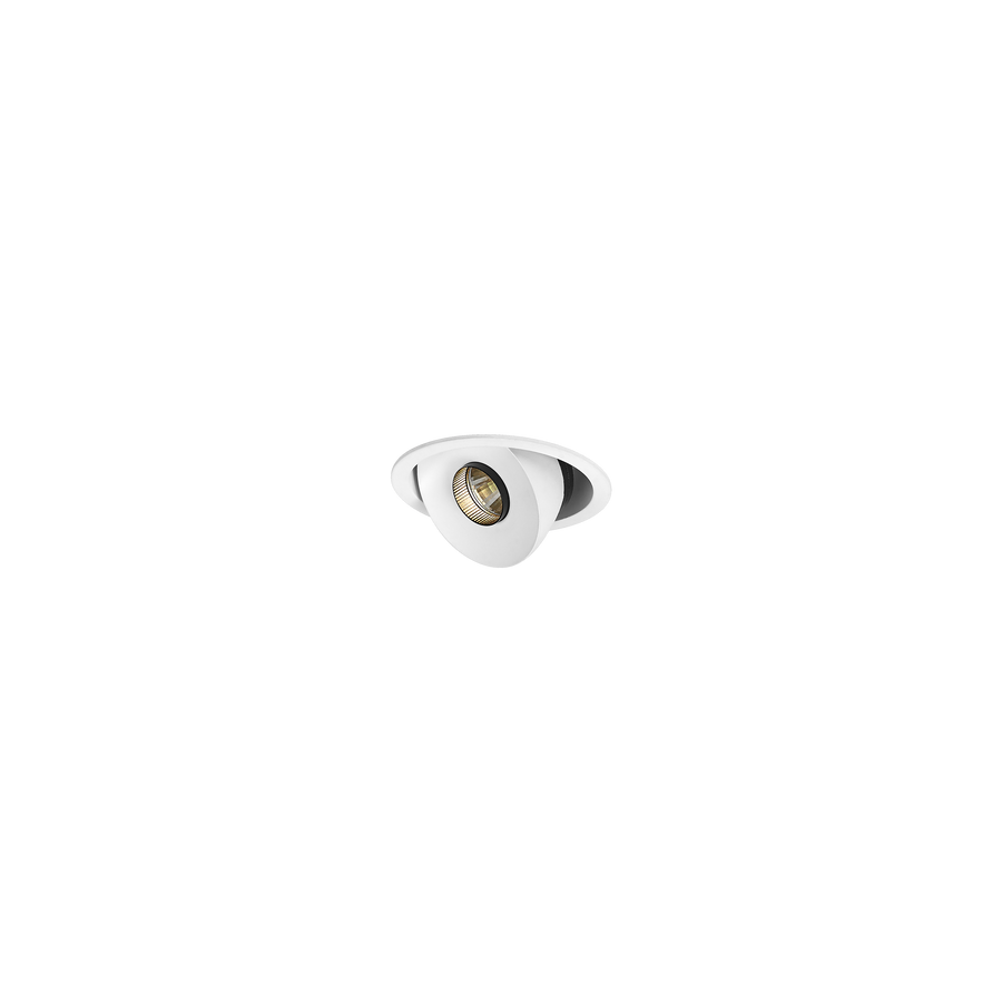 Sophia Mini Round Single Tilt/Rotate Downlight Kit White 3000K
