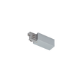 Track 3 Circuit Mains Connector Earth Left Silver