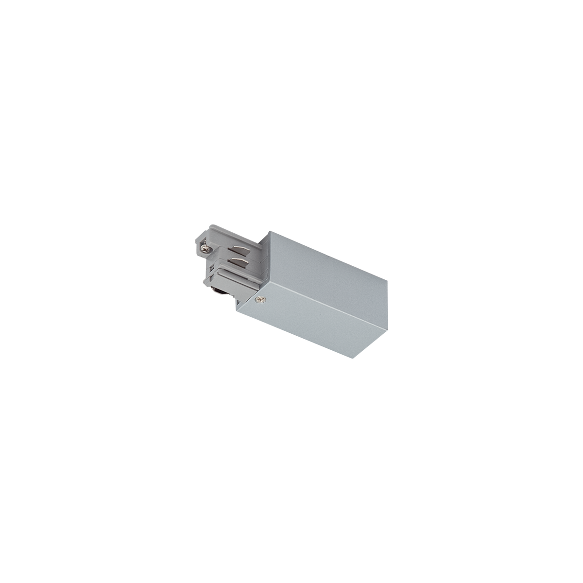 Track 3 Circuit Mains Connector Earth Left Silver