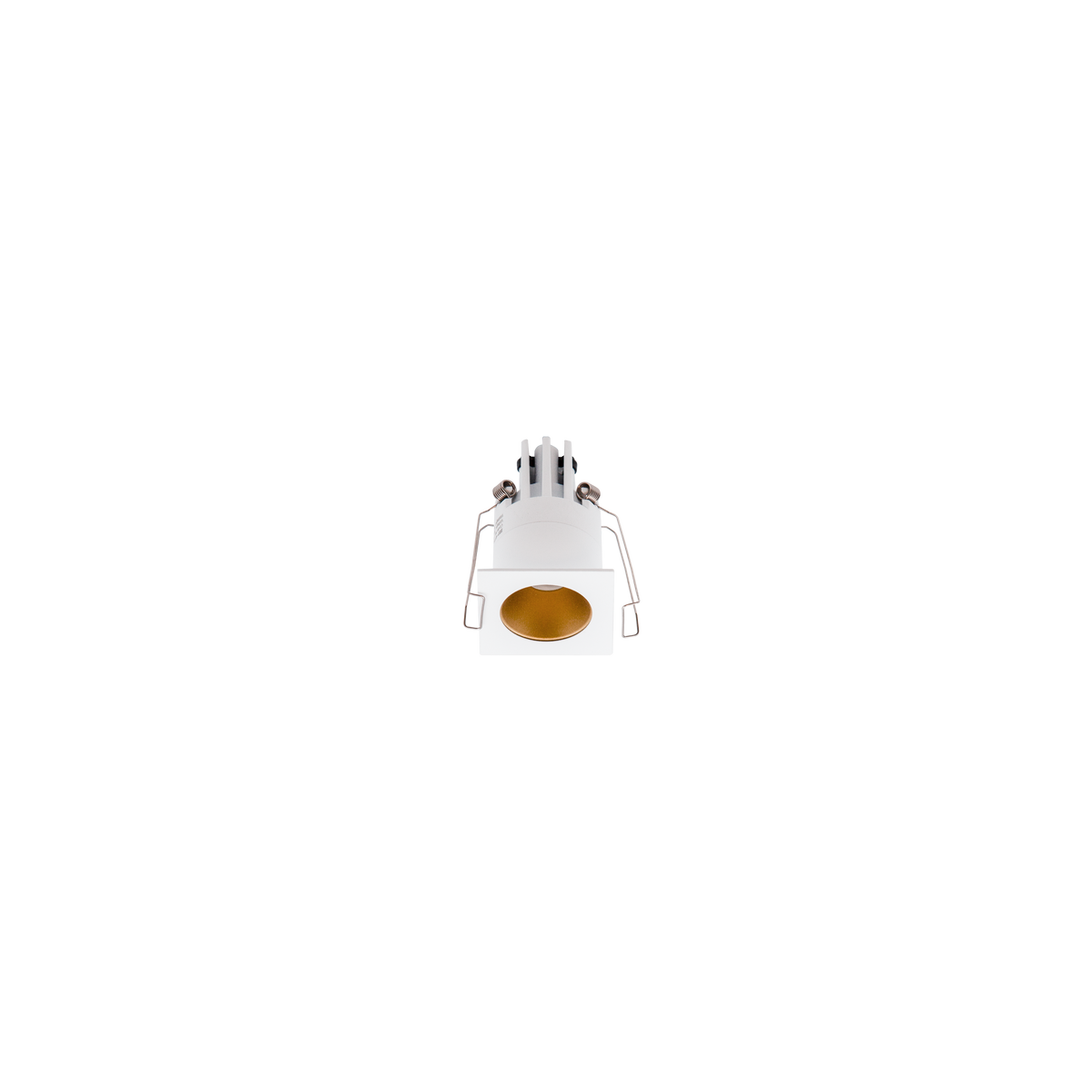 Cevon Dark Art Square Mini Downlight Kit White, Gold 3000K
