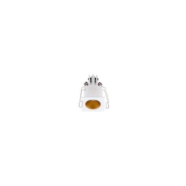 Cevon Dark Art Square Mini Downlight Kit White, Gold 3000K