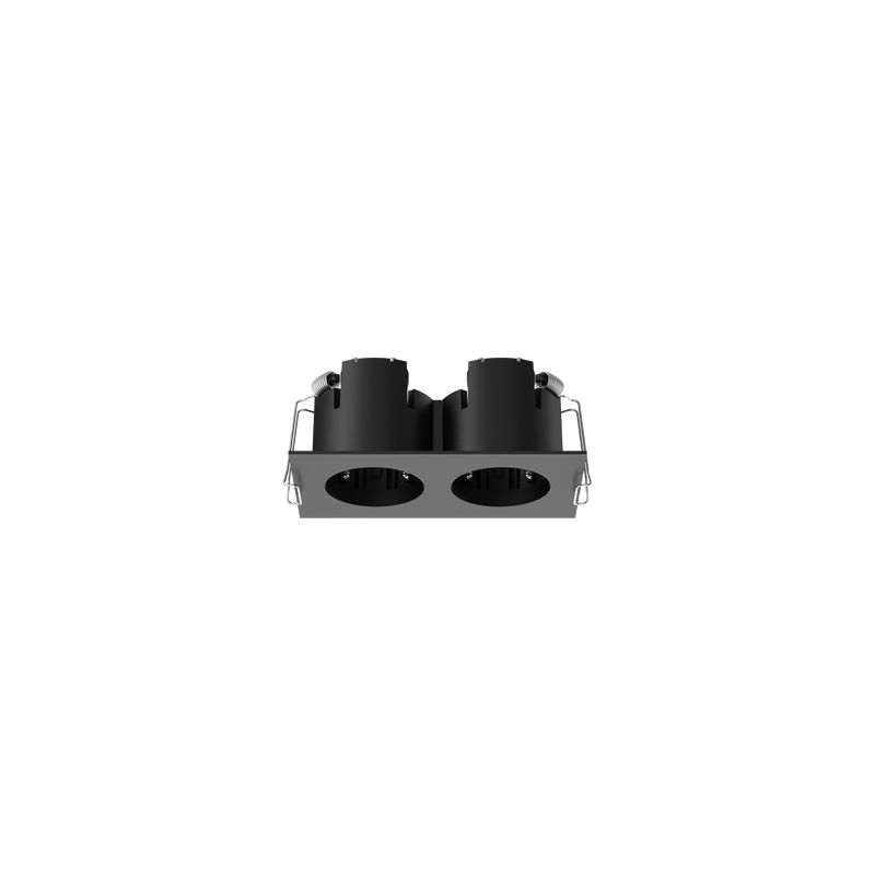 Cevon Type Recessed Rectangular Double Frame for M40 Black