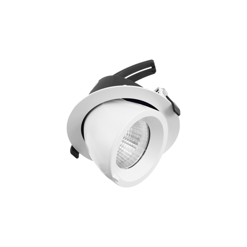 Drop Tilt/Rotate Large Downlight White 3000K