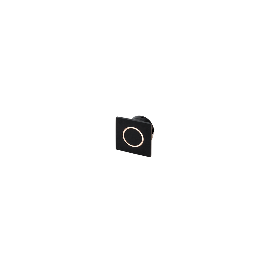 Mini Square Glow Black 3000K