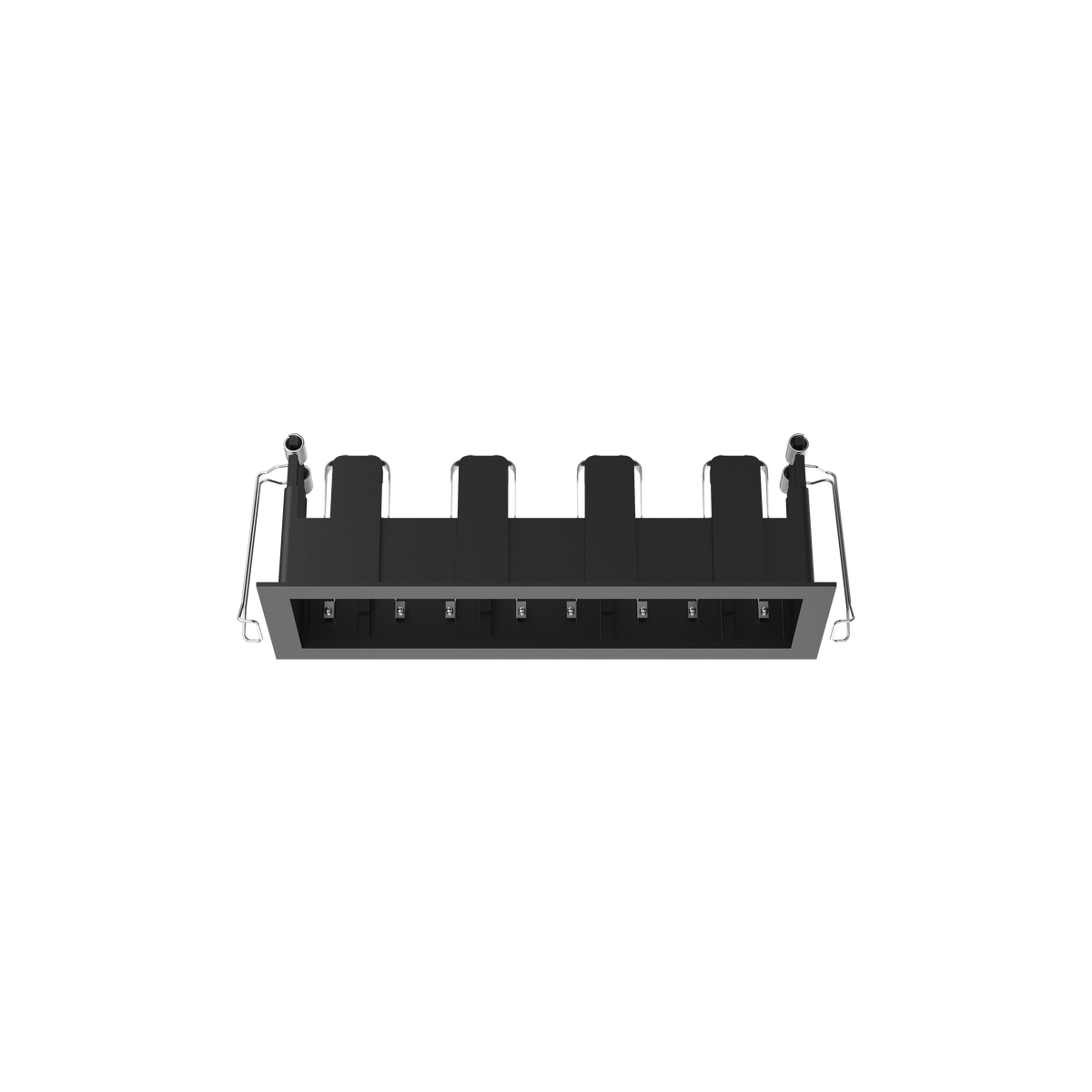 Cevon Type Recessed Rectangular Quad Frame for M41 Black