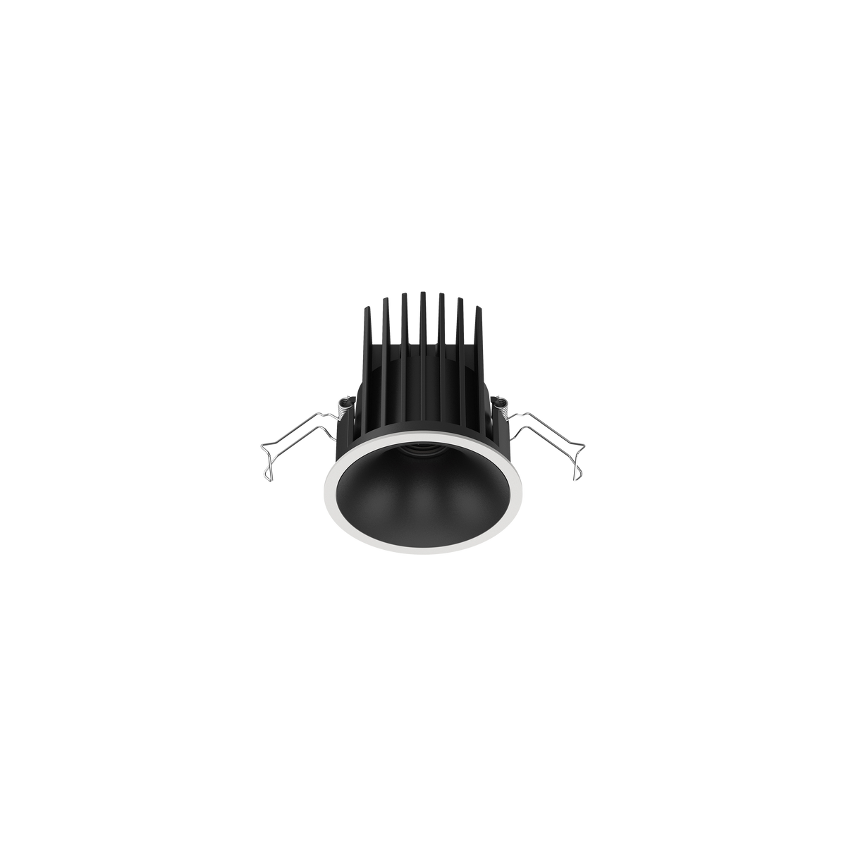 Cevon Medium Darklight Slim Trim Downlight Kit White, Black 3000K