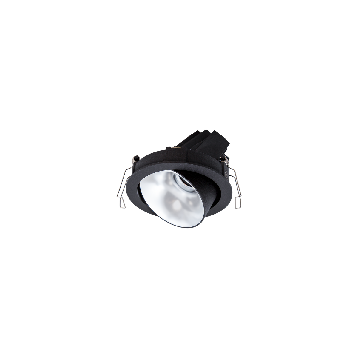 Cevon Dark Art Tilt/Rotate Medium Downlight Kit Black, Silver 3000K