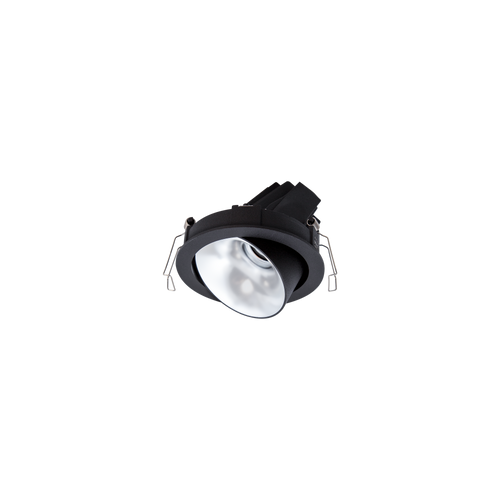 Cevon Dark Art Tilt/Rotate Medium Downlight Kit Black, Silver 3000K