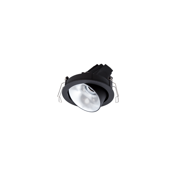 Cevon Dark Art Tilt/Rotate Medium Downlight Kit Black, Silver 3000K