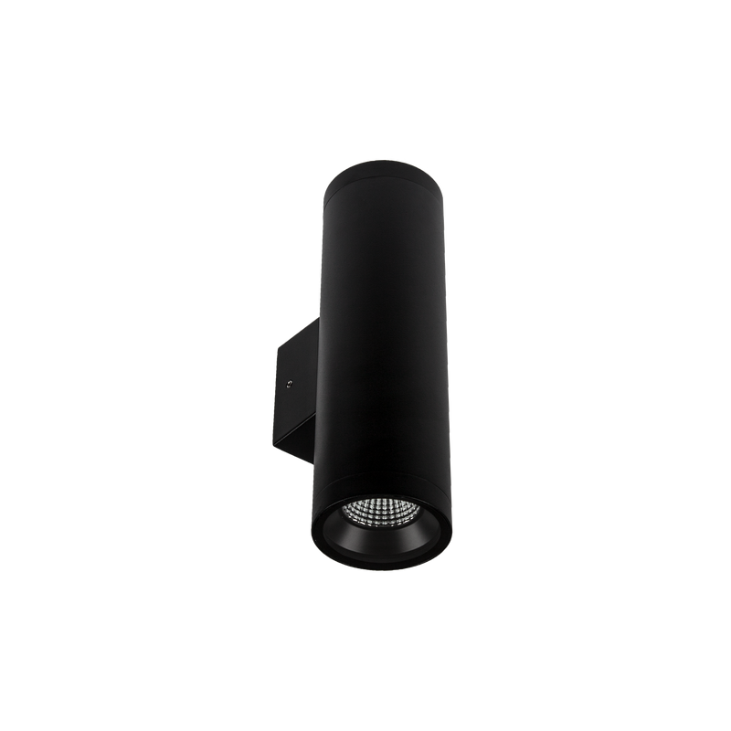 Surface Mount Round Column Spot Two Way Up/Down Black 3000K