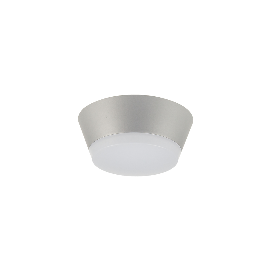 Draft Mini 8W Dimmable Button Silver 3000K