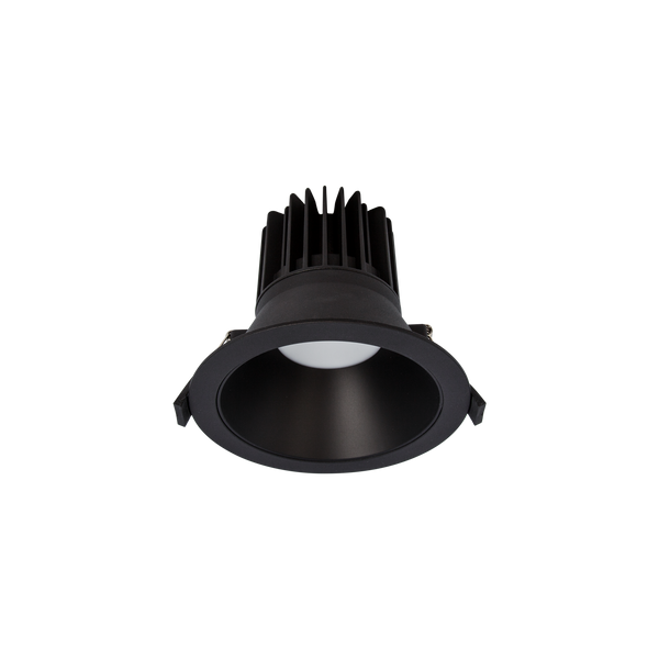 Design Standard Large Downlight Kit - Quad Wattage Wide Beam Black 4K