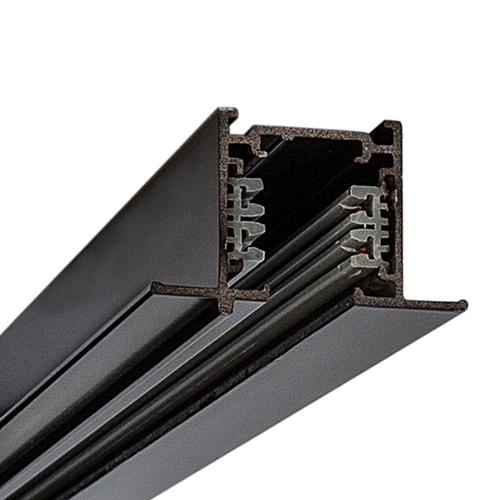 TRACK 3 CIRCUIT 2M - RECESSED Black