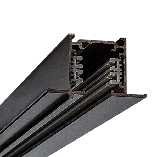 TRACK 3 CIRCUIT 2M - RECESSED Black