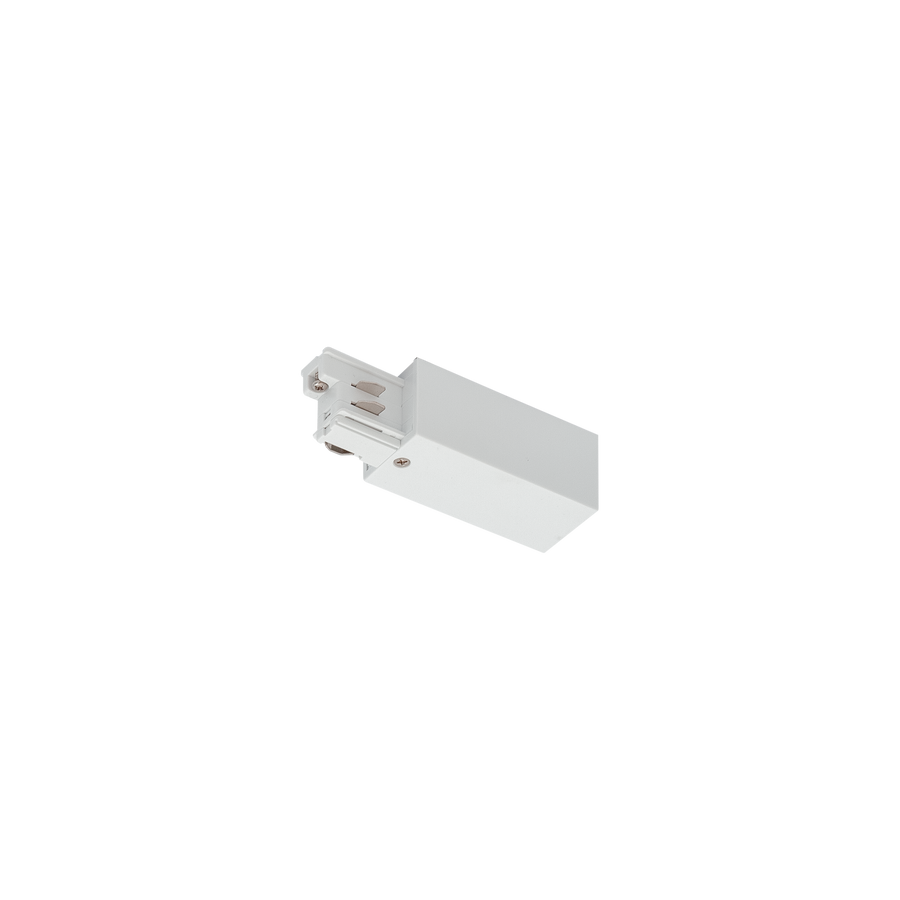 Track 3 Circuit Mains Connector Earth Left White
