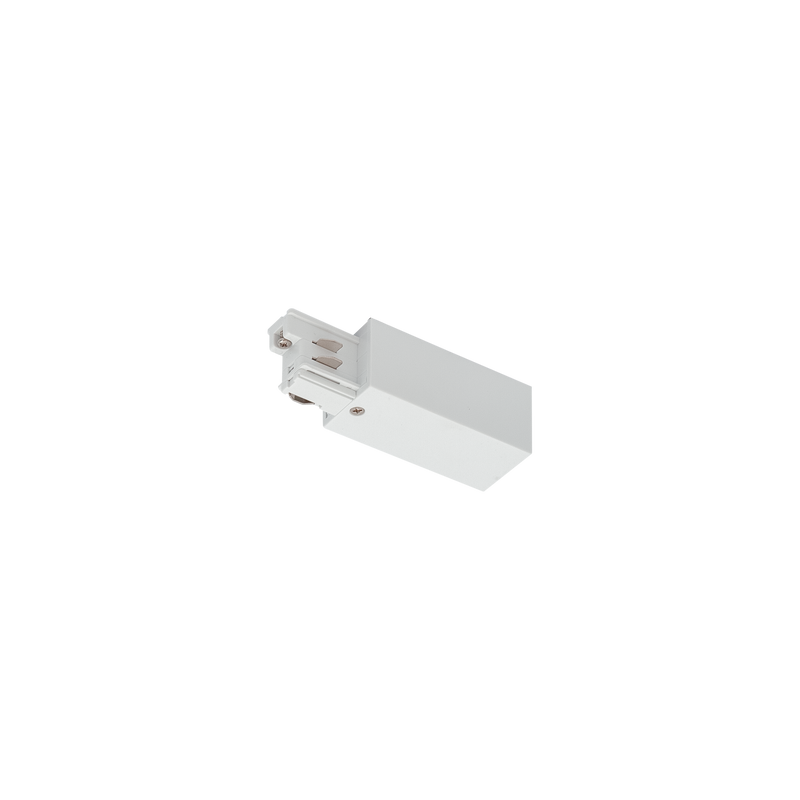 Track 3 Circuit Mains Connector Earth Left White