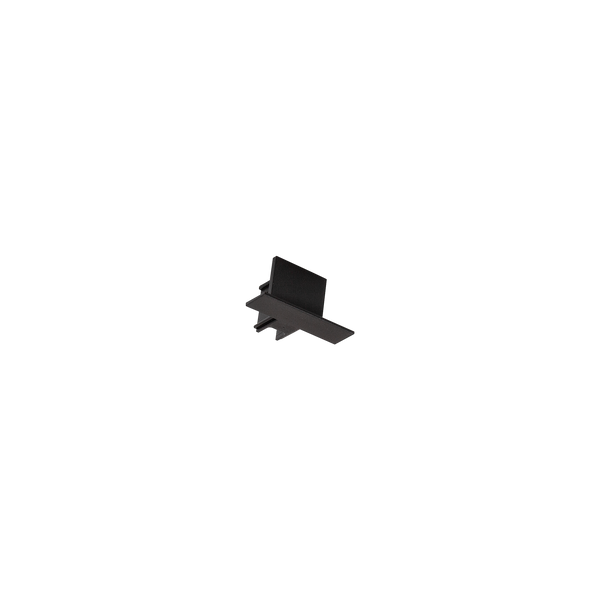 TRACK 3 CIRCUIT END CAP - RECESSED Black