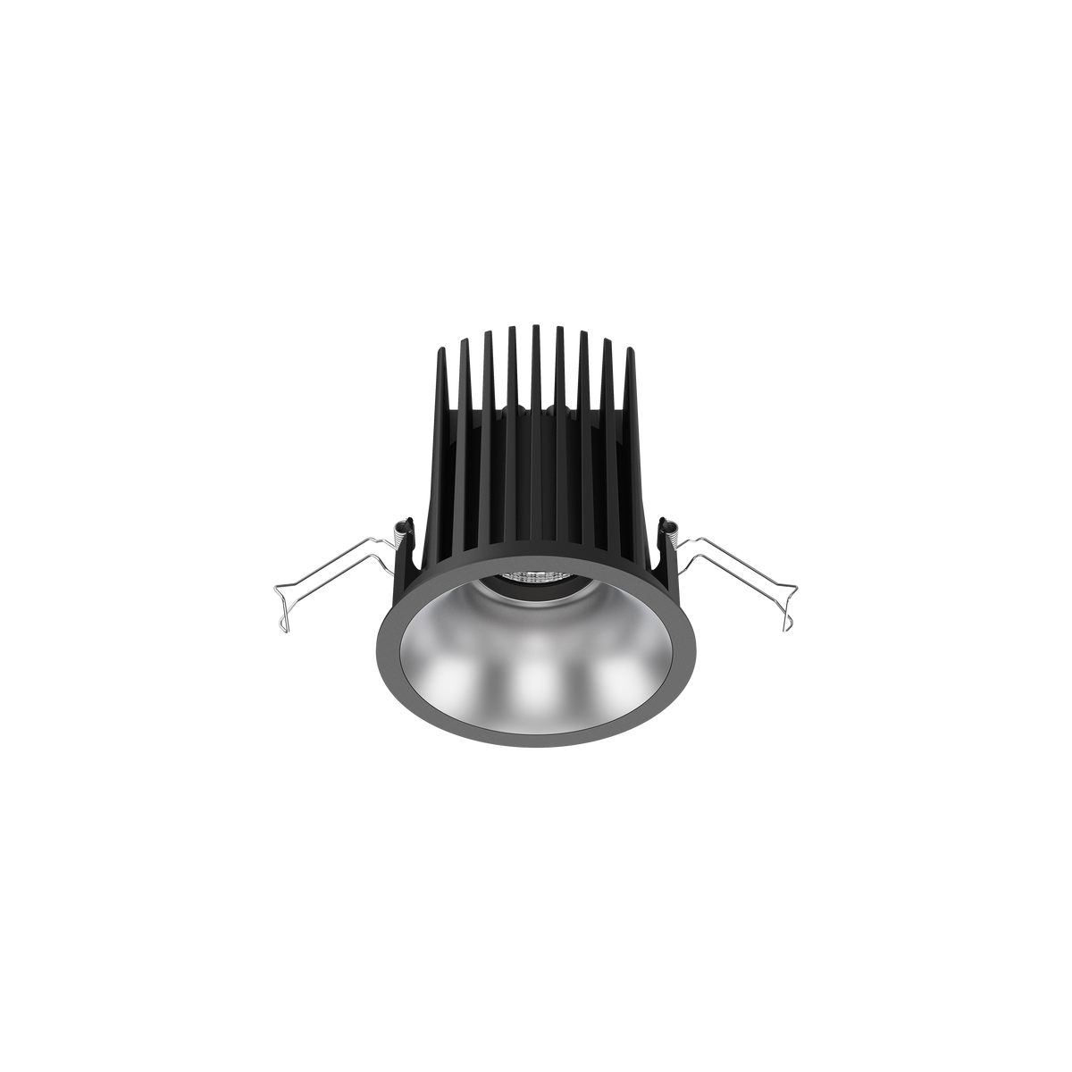 Cevon Large Darklight Slim Trim Downlight Kit Black, Silver 3000K