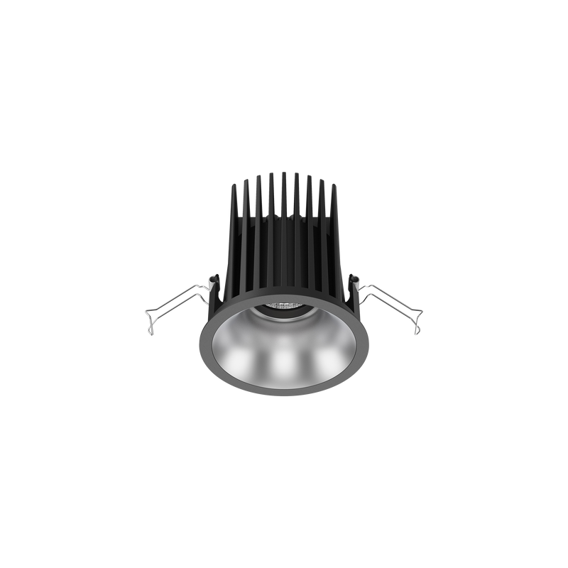 Cevon Large Darklight Slim Trim Downlight Kit Black, Silver 3000K