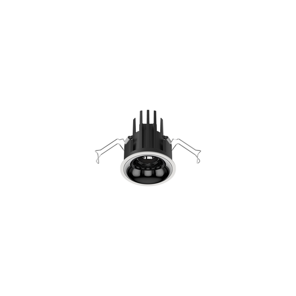 Cevon Small Darklight Slim Trim Downlight White, High Gloss Black 3K
